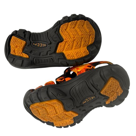 Keen Newport Flame Rubber Sandals Size 8 - Picture 7 of 8